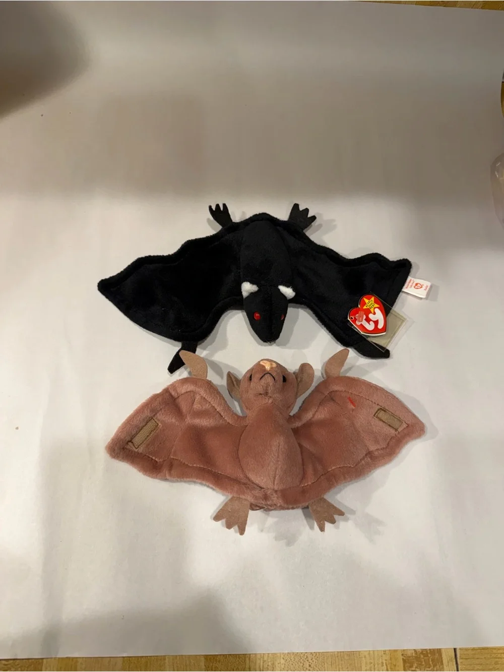 Radar Ty Beanie Baby Black Bat 1995 PVC Pellets 4th Gen Hang Tag 3rd Gen Tush